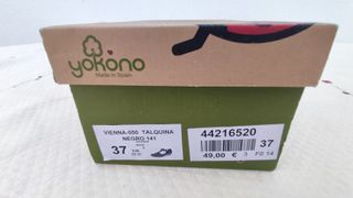 Sandalias Yokono Vienna Talquina Negro Mujer Talla