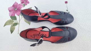 Sandalias Yokono Vienna Talquina Negro Mujer Talla