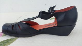 Sandalias Yokono Vienna Talquina Negro Mujer Talla