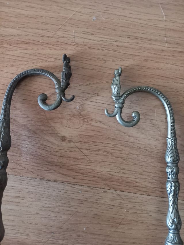 2 Barras de metal para colgar adornos