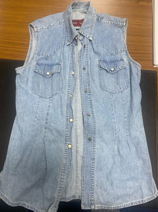 Chaleco Vaquero Sin Mangas