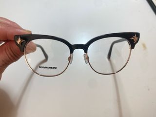 Occhiali DSQUARED2 neri e oro