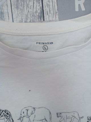Lote 3 Camisetas Blancas con Estampado Perros