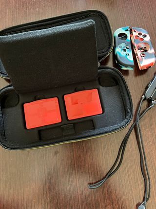 Nintendo Switch Funda y 2 juegos con microfono