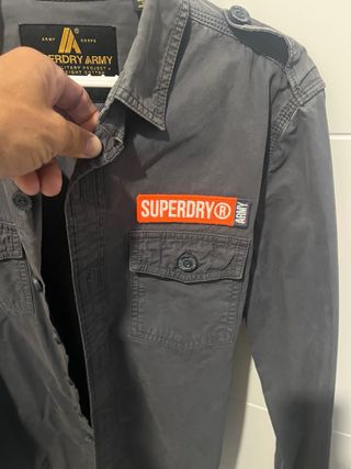 Camisa Superdry Army Gris