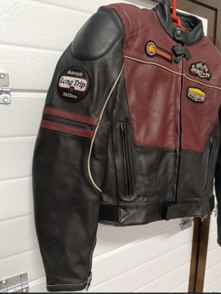 Chaqueta de cuero para moto