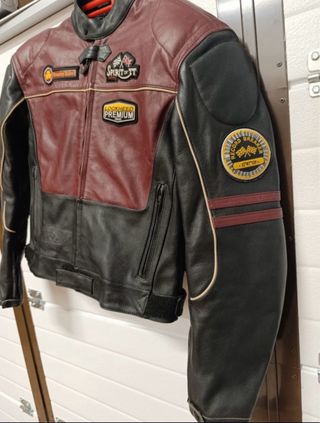 Chaqueta de cuero para moto