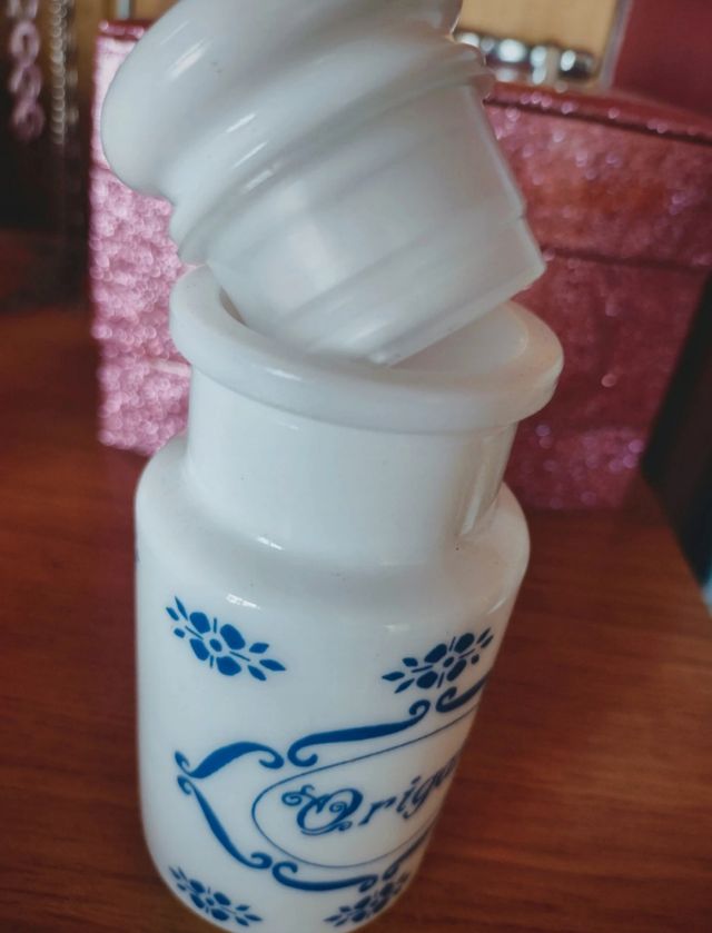 Frasco Opalina Vintage Orégano Azul