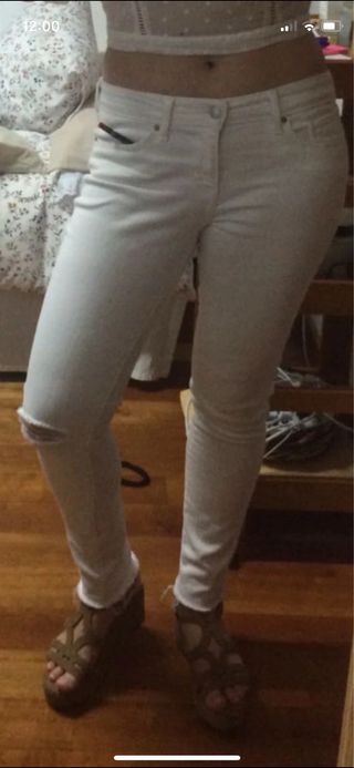 Pantalón Levi's 711 Skinny Blanco