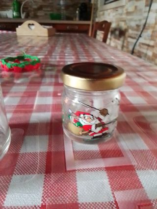 Vasetti decorati natalizi. Vetro,