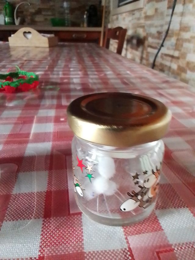 Vasetti decorati natalizi. Vetro,