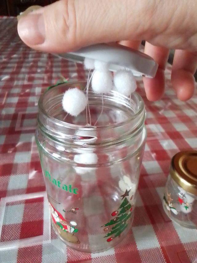 Vasetti decorati natalizi. Vetro,