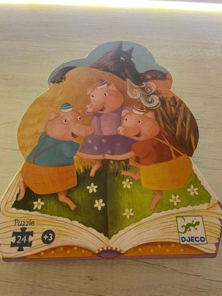 Puzzle Djeco Los Tres Cerditos +3