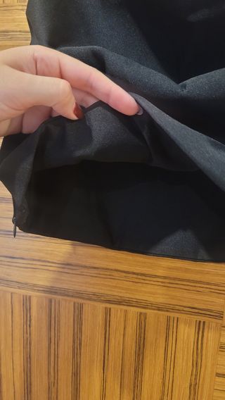 Top palabra de honor Zara fruncido negro