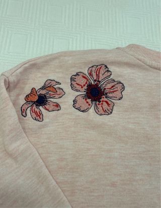 Sudadera Pepe Jeans Rosa Flores 