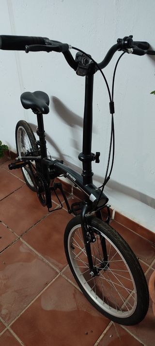 Bicicleta Plegable B'TWIN Negra
