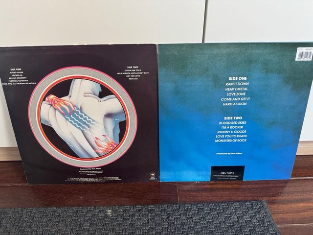 Lote 2 Vinilos Judas Priest: Turbo y Ram It Down