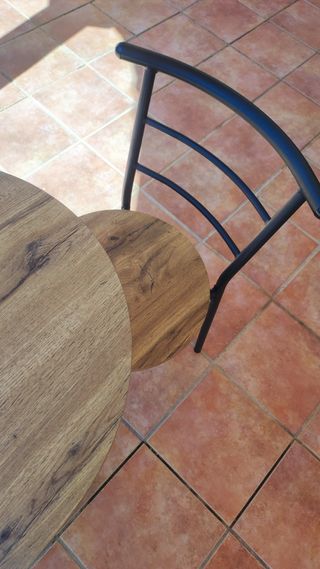 Conjunto mesa y 2 sillas exterior