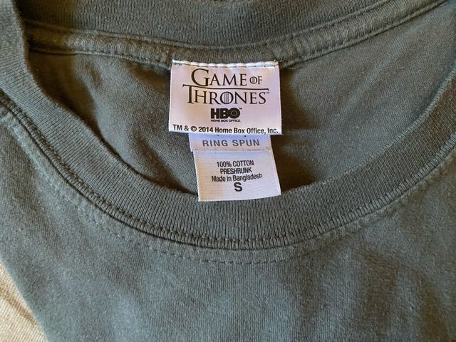 Maglietta Game of Thrones Taglia S