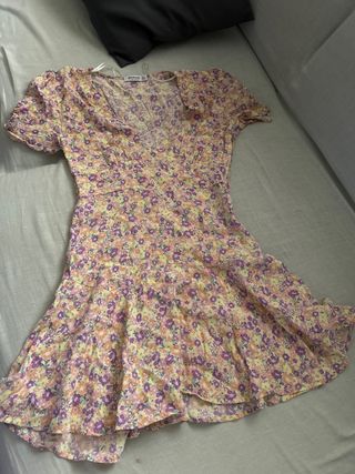 Vestido estampado floral Stradivarius XS