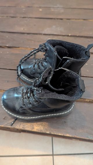 Scarpe bambina nere con lacci