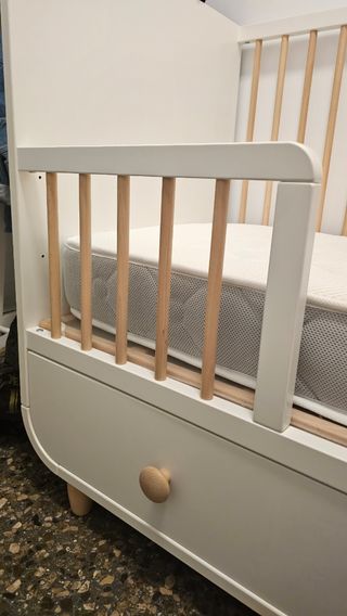 Cuna Myllra convertible Ikea + Colchón 