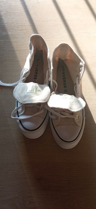 Zapatillas Converse Altas Blancas Talla 37
