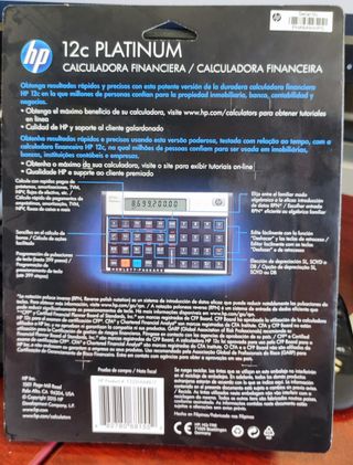 CALCULADORA FINANCIERA HP 12c Platinum.