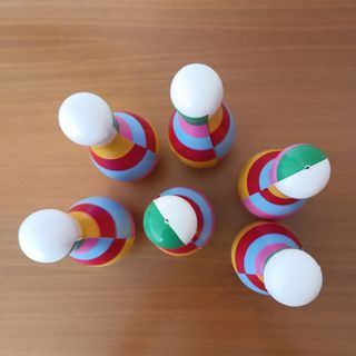 Birilli colorati per bowling