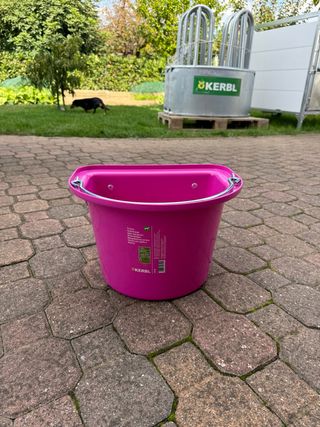 Mangiatoia rosa per cavalli