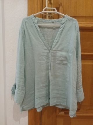 Camisa lino Massimo Dutti