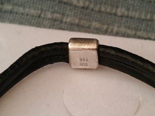 Pulsera Tous cuero Oso espinelas 