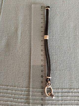 Pulsera Tous cuero Oso espinelas 