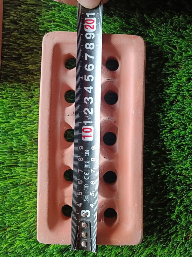 Rejilla cerámica ventilación rectangular 10x20cm