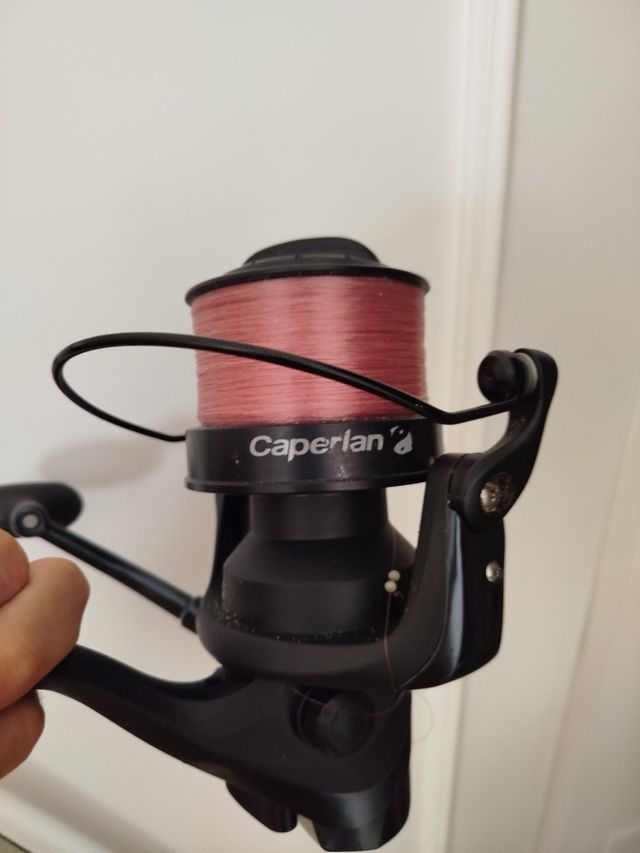 cañas de pesca Vercelli con 2 carretes de calidad.