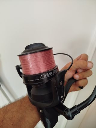 cañas de pesca Vercelli con 2 carretes de calidad.