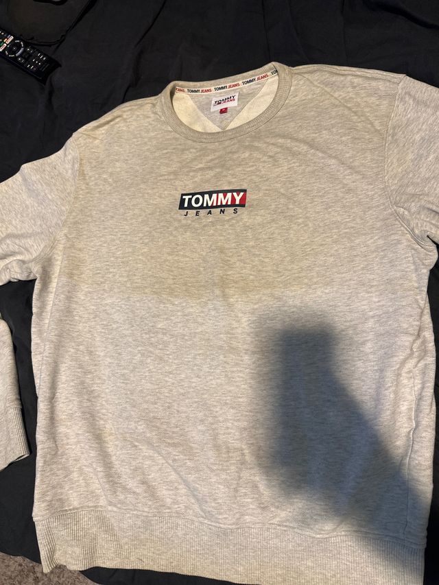 Sudadera Tommy Jeans Gris Hombre