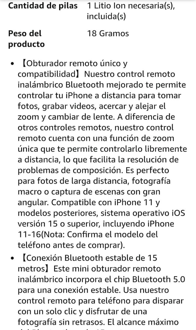 Control remoto Bluetooth Newmowa MP01-NMW