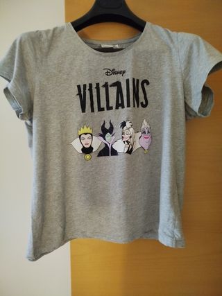 Camiseta Disney Villains gris