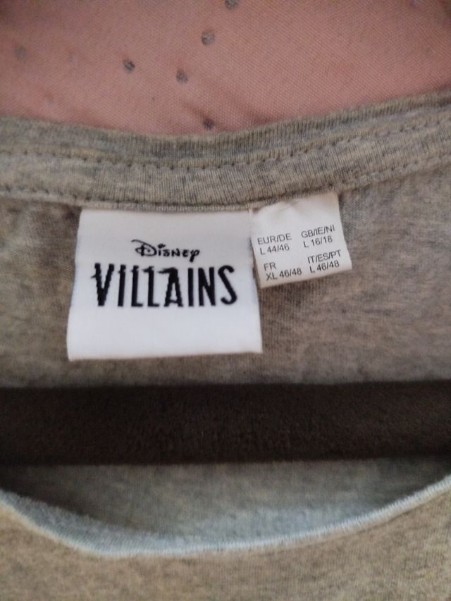Camiseta Disney Villains gris