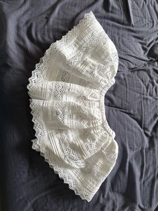 Falda traje regional blanca