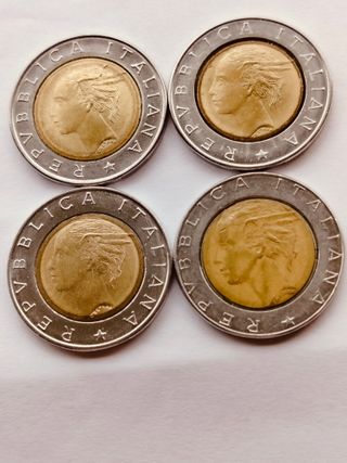 4 Lire 500 Bimetalliche - Errore?
