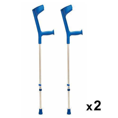 Muletas Adulto Regulables (x2 uds) Azules