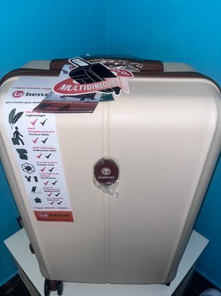 Maleta Benzi Mediana Beige 60cm Nueva