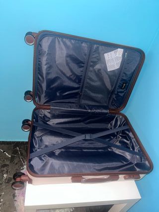 Maleta Benzi Mediana Beige 60cm Nueva