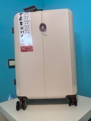 Maleta Benzi Mediana Beige 60cm Nueva