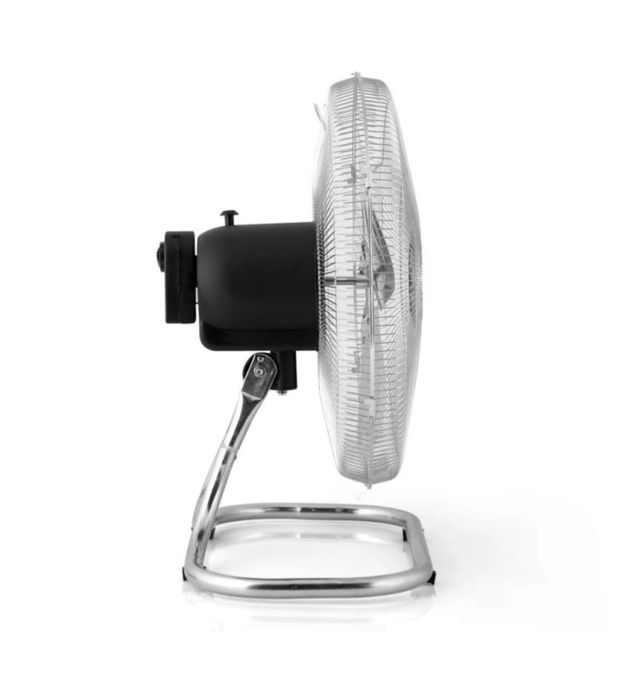 Ventilador de Pie Metálico Plateado