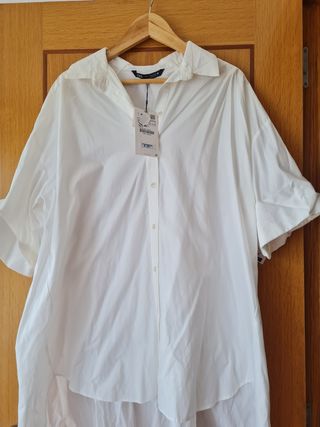 Camisa larga Zara 