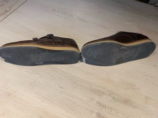 Zapatos Doble Hebilla Marrón Massimo Dutti