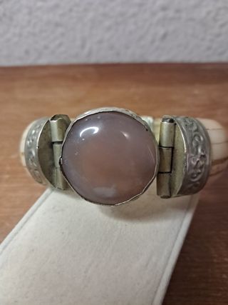 Pulsera Vintage Beige y Plateada